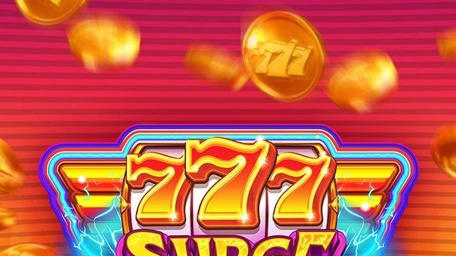 Neon triple-seven slot tile from the lobby